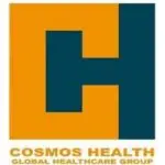 Cosmos Health logo: orange and dark teal square with an abstract H, and 'COSMOS HEALTH GLOBAL HEALTHCARE GROUP' text beneath.
