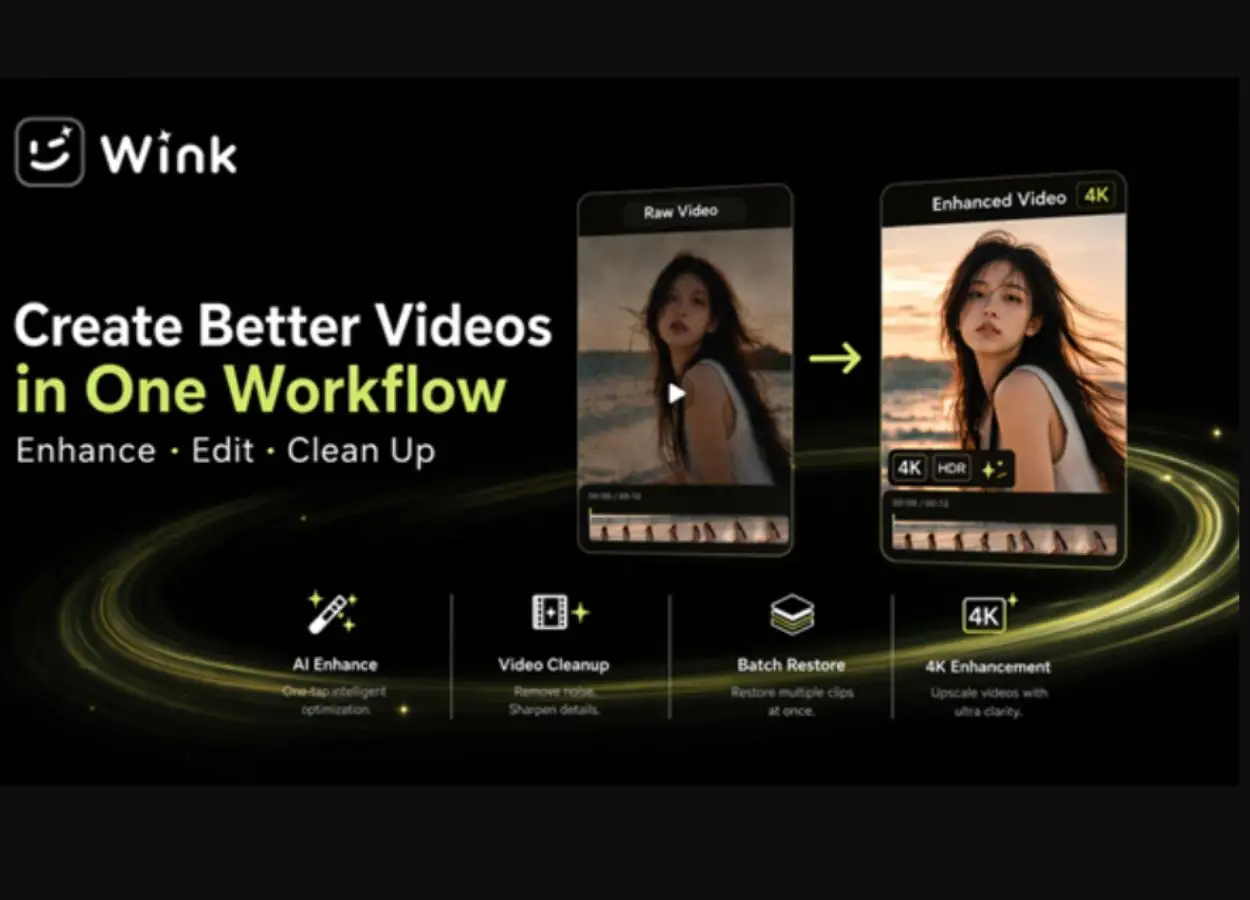 Image Source - globenewswire.com - Wink Expands Its Creative Toolkit With AI Enhancement and Video Cleanup - MENAWireNOW.com