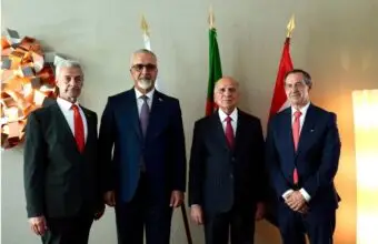 مصدر الصورة: mofa.gov.iq - وزير الخارجية فؤاد حسين يلتقي بممثلي الغرفة التجارية والصناعية العربية البرتغالية - MENAWireNOW.com