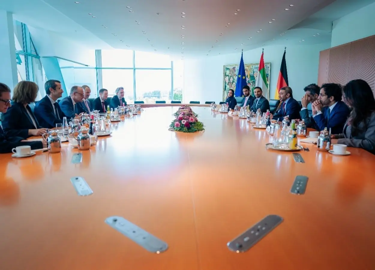 Image Source - mofa.gov.ae - Abdullah bin Zayed meets German Chancellor in Berlin - MENAWireNOW.com