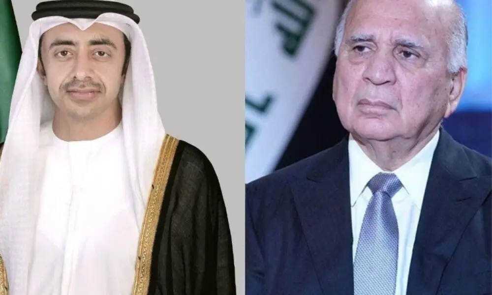 Image Source - mofagoviq - HE FM Fuad Hussein and HH Sheikh Abdullah bin Zayed Discuss Strengthening Iraqi-UAE Relations and Supporting Regional Stability Efforts - MENAWireNOW.com