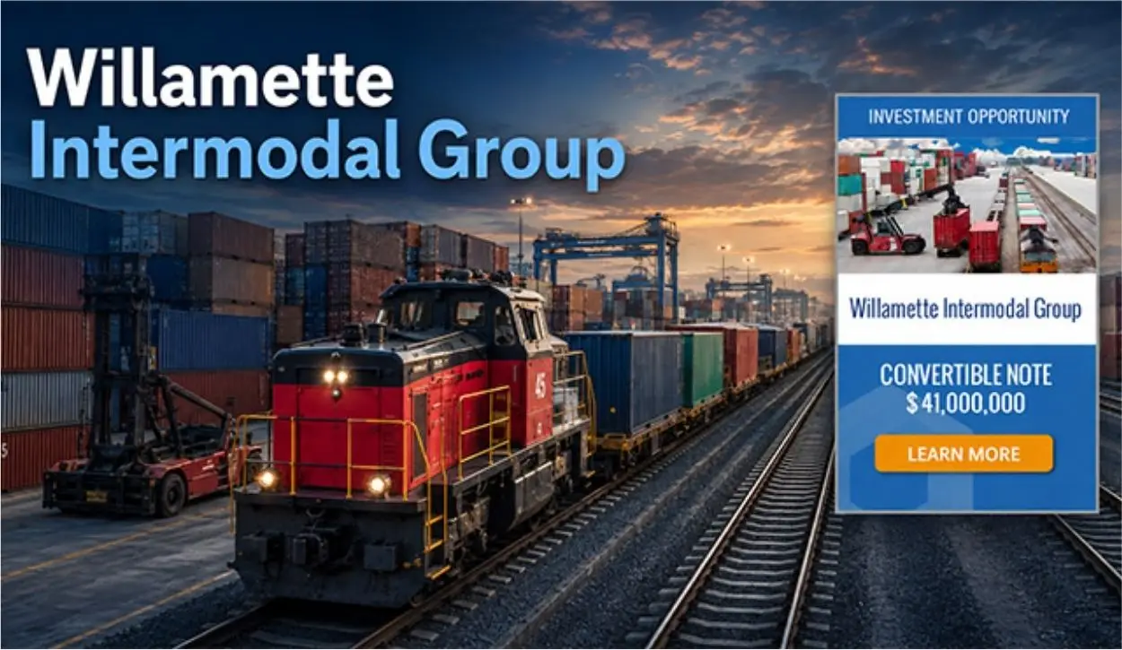 Image Source - GlobeNewsWire.com - Infrastructure the Digital Economy Cannot Replace: US Capital Global Securities Announces $41 Million Offering for Willamette Intermodal Group - MENAWireNOW.com
